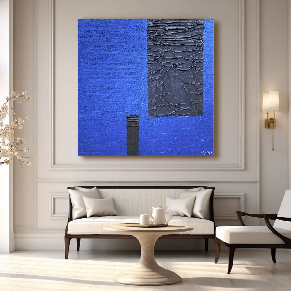 Abstract Painting "Blå och Mörker” - nukeart