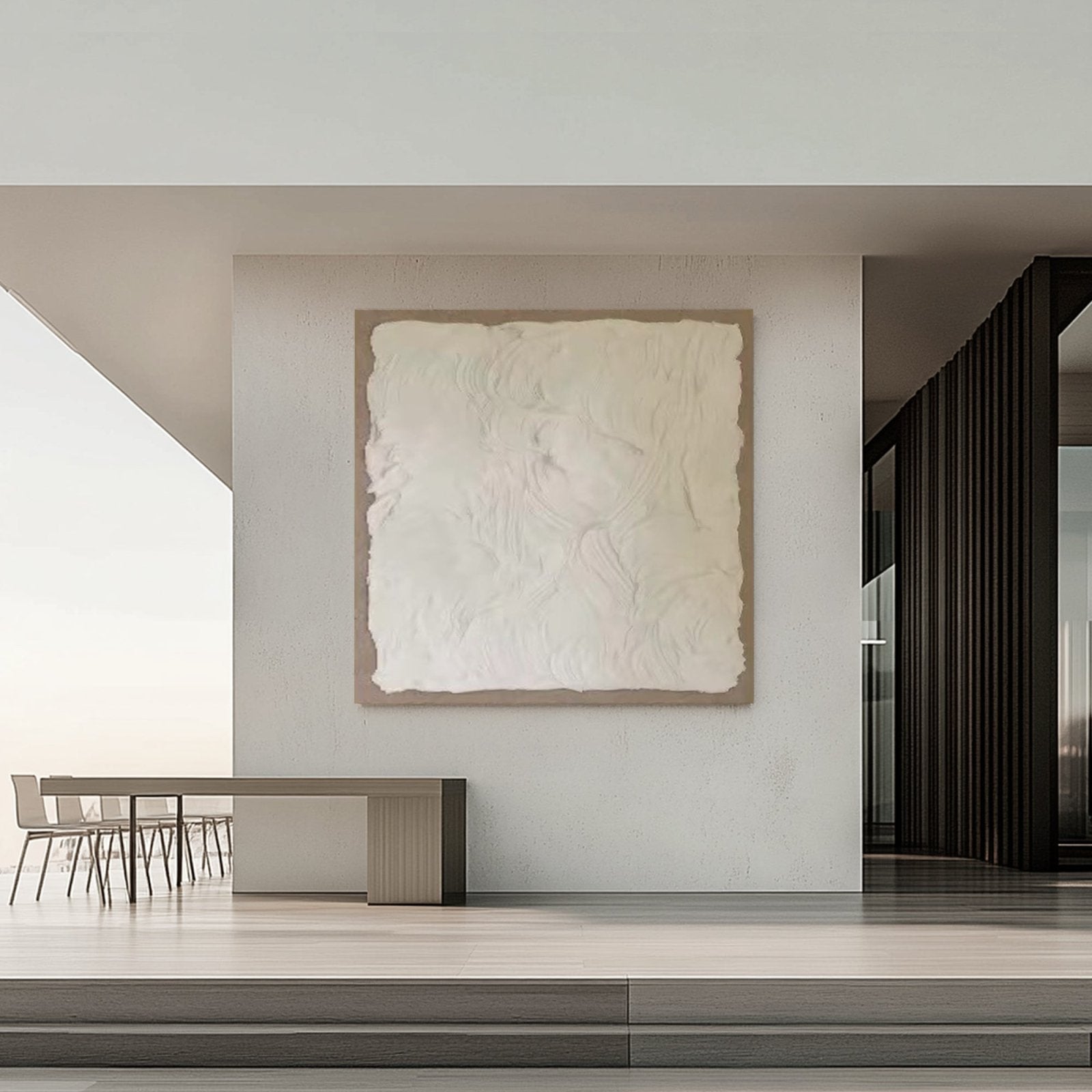 Abstract Painting "Blanco Sosegado” - nukeart