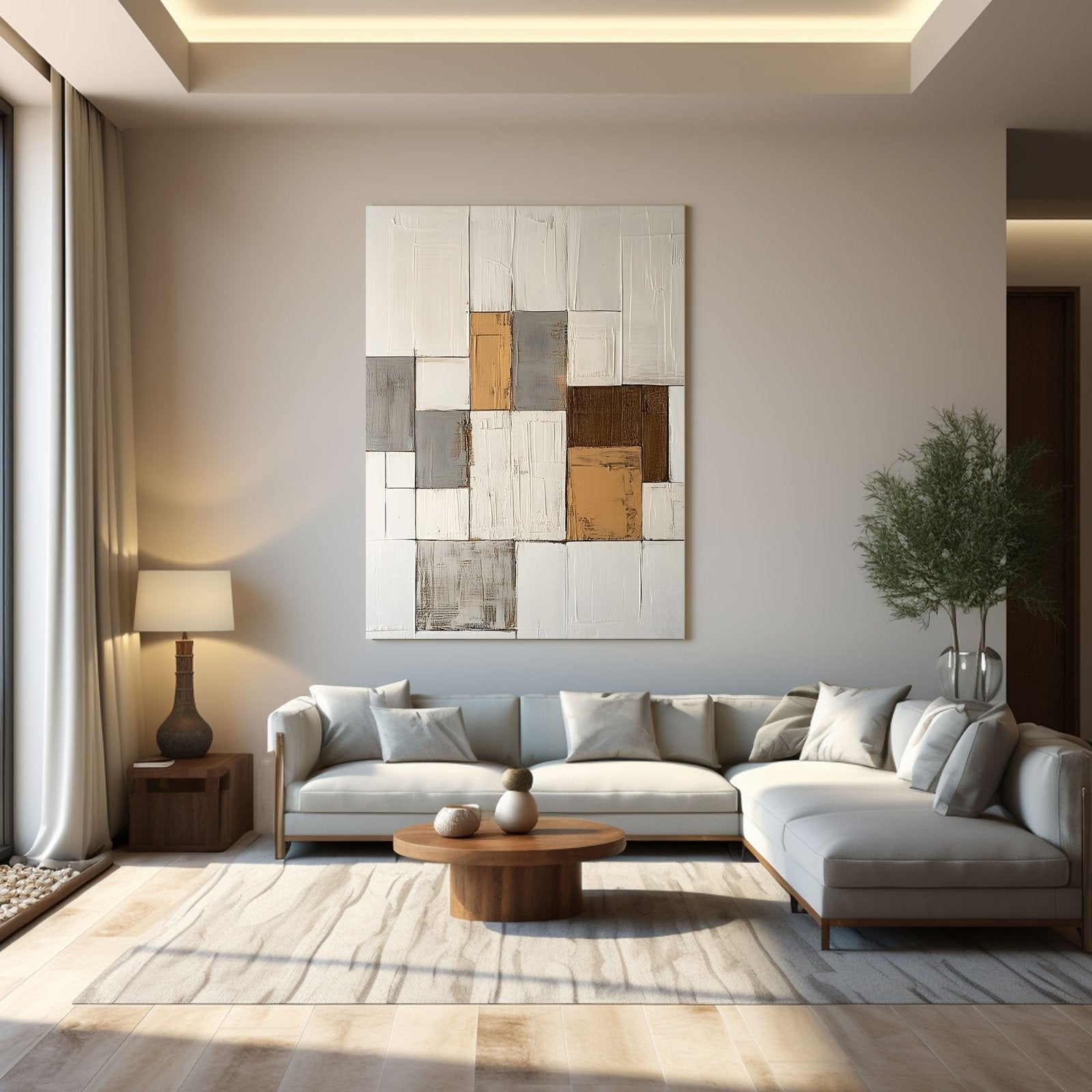 Abstract Painting "Blockharmonie” - nukeart