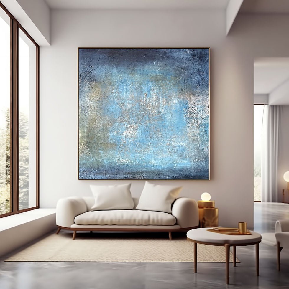 Abstract Painting "Brume d’Azur” - nukeart