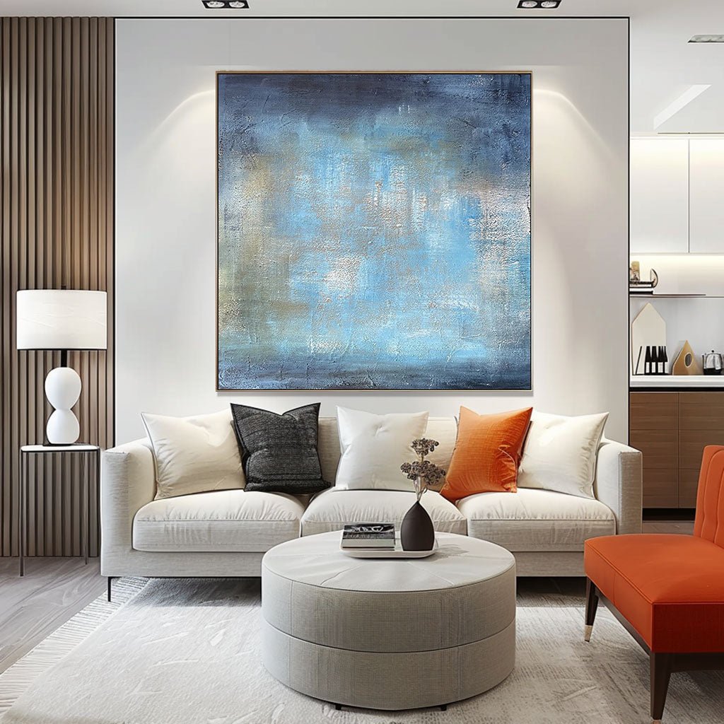 Abstract Painting "Brume d’Azur” - nukeart