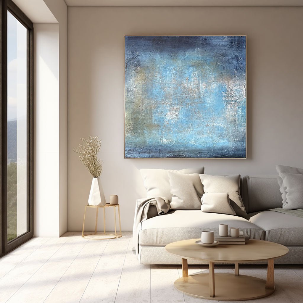 Abstract Painting "Brume d’Azur” - nukeart
