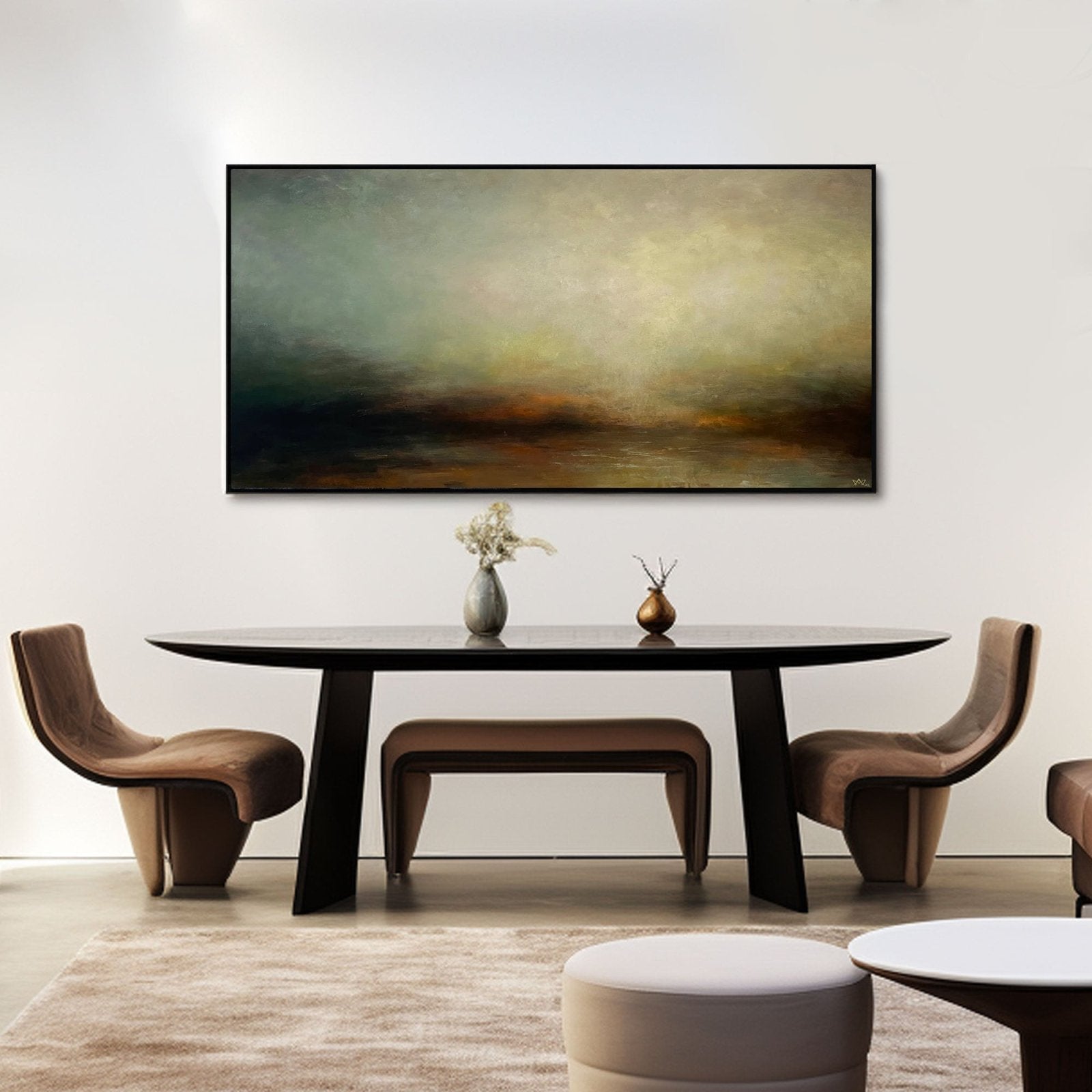 Abstract Painting "Brume Éphémère" - nukeart