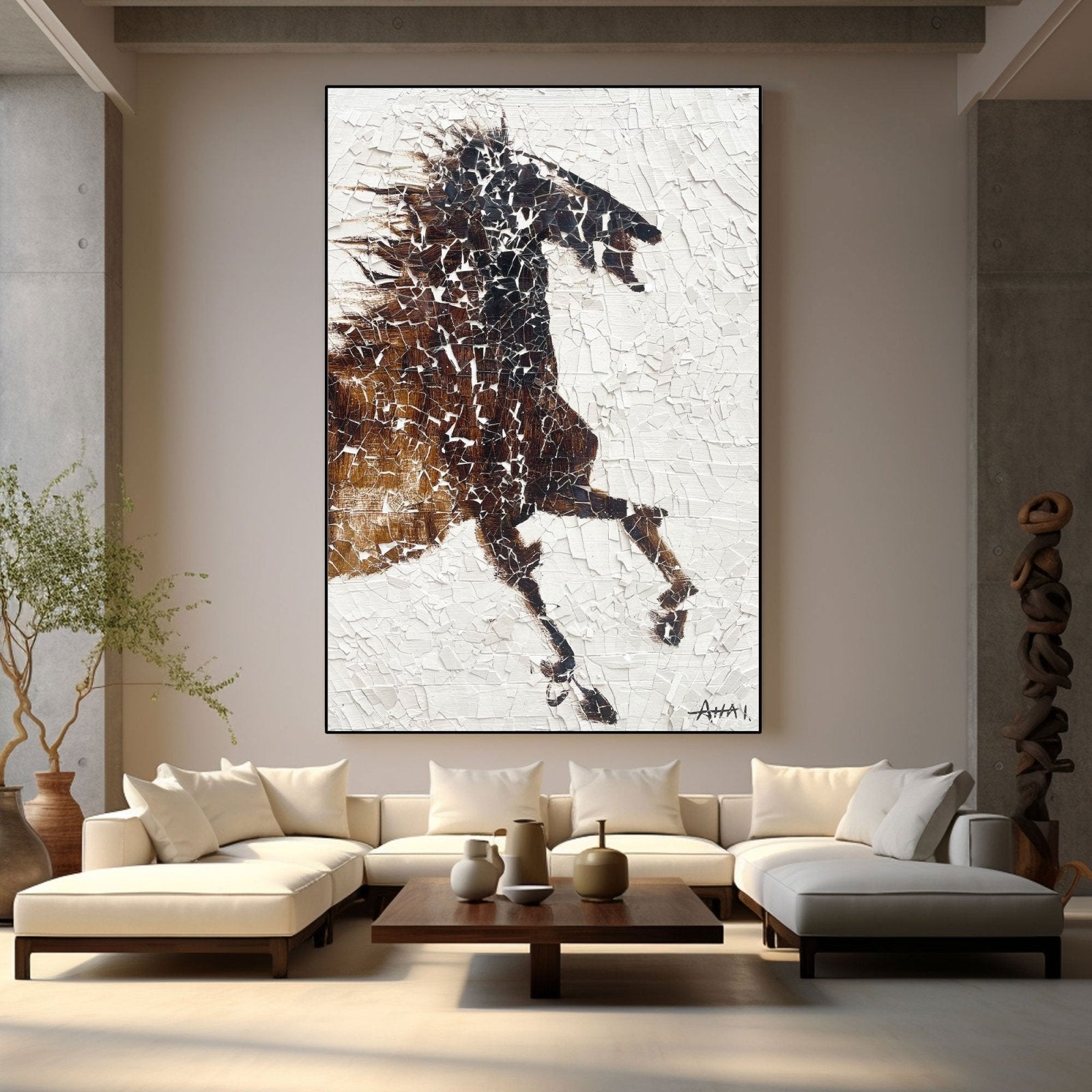 Abstract Painting "Caballo Libre” - nukeart