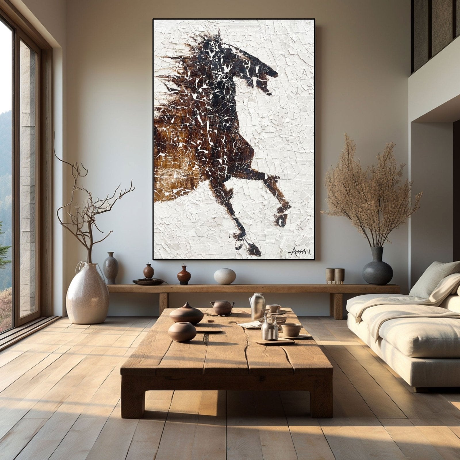 Abstract Painting "Caballo Libre” - nukeart