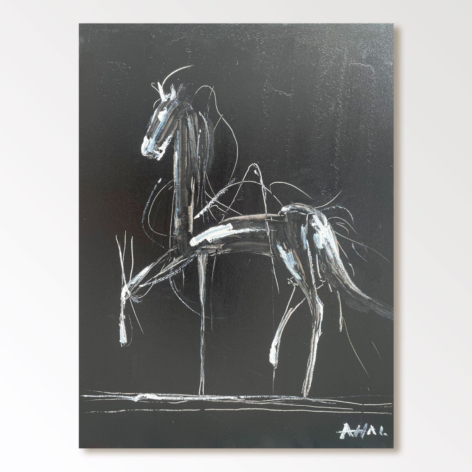 Abstract Painting "Caballo Misterioso” - nukeart
