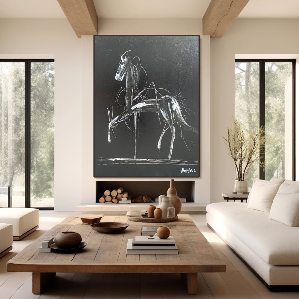 Abstract Painting "Caballo Misterioso” - nukeart