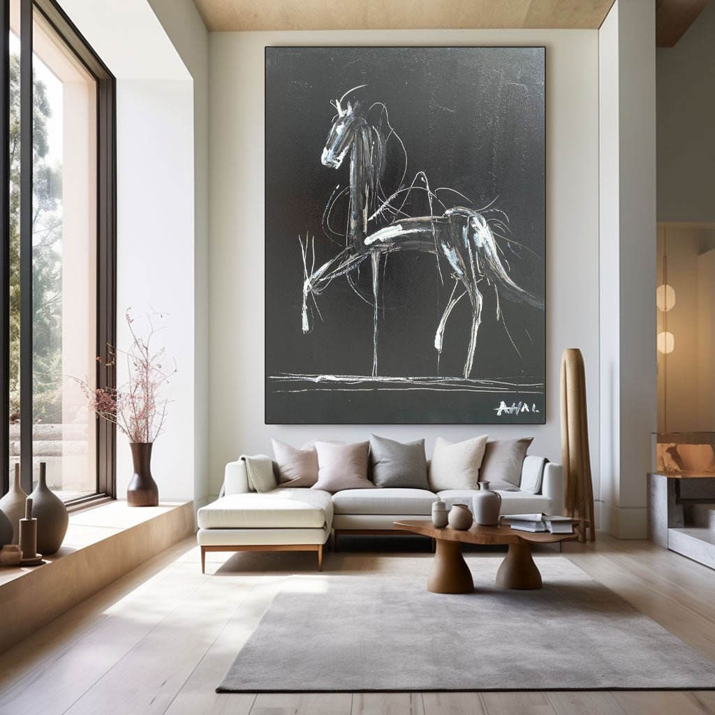 Abstract Painting "Caballo Misterioso” - nukeart