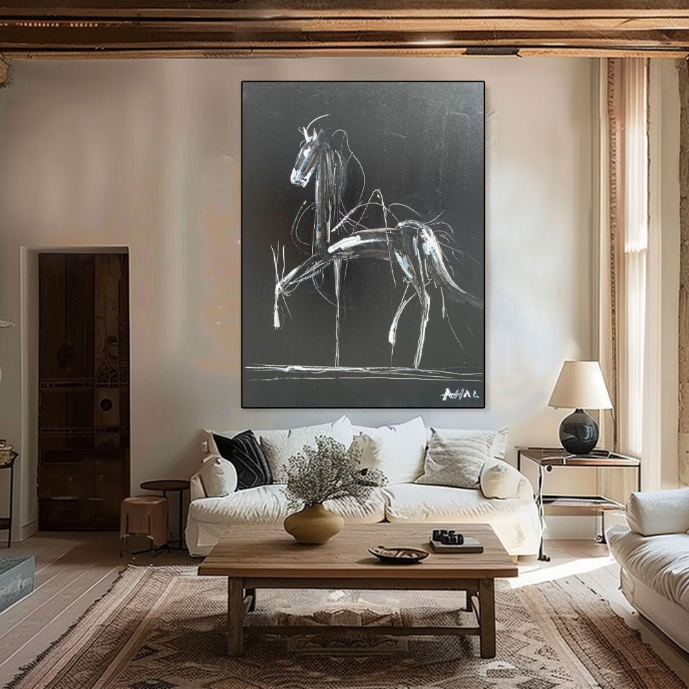 Abstract Painting "Caballo Misterioso” - nukeart