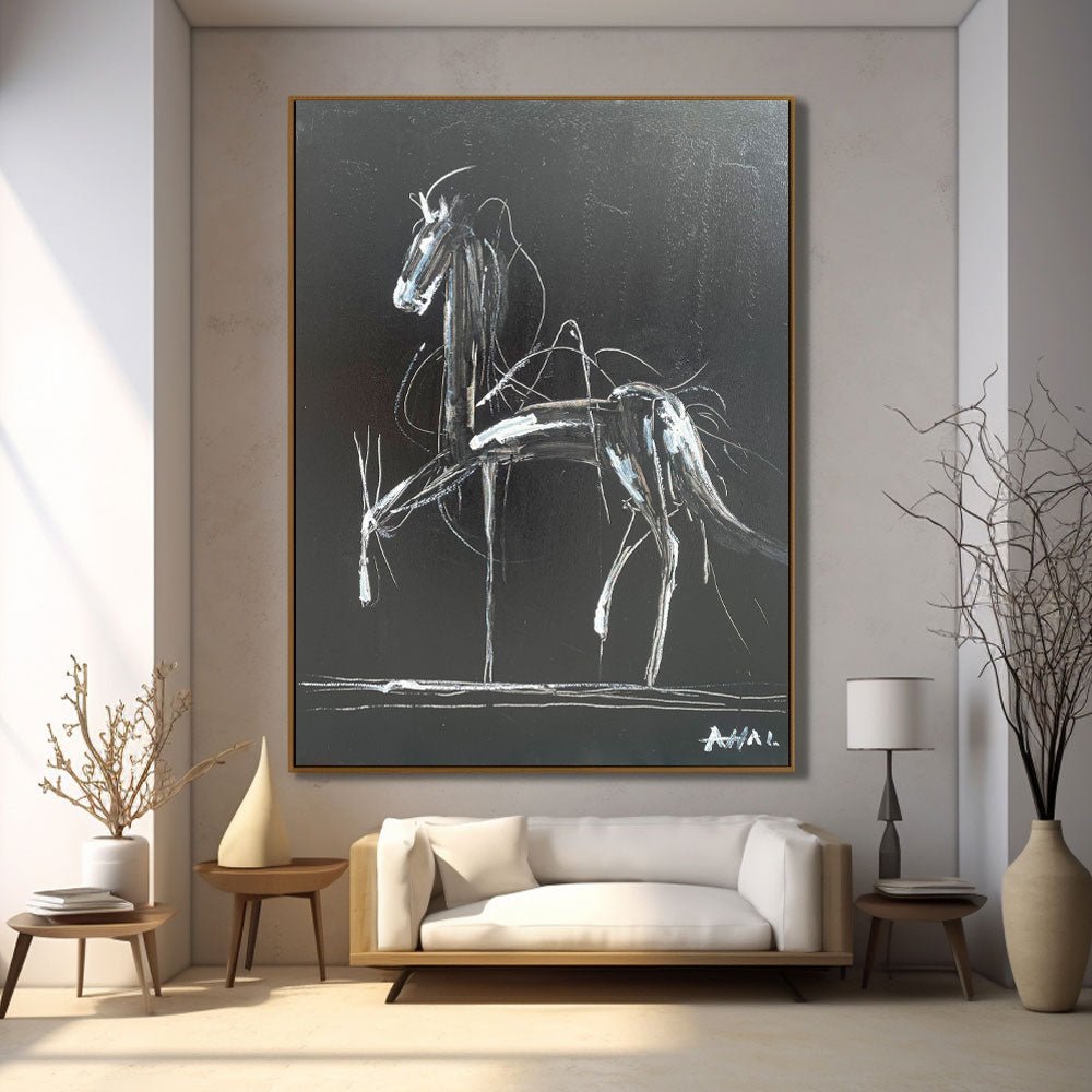 Abstract Painting "Caballo Misterioso” - nukeart