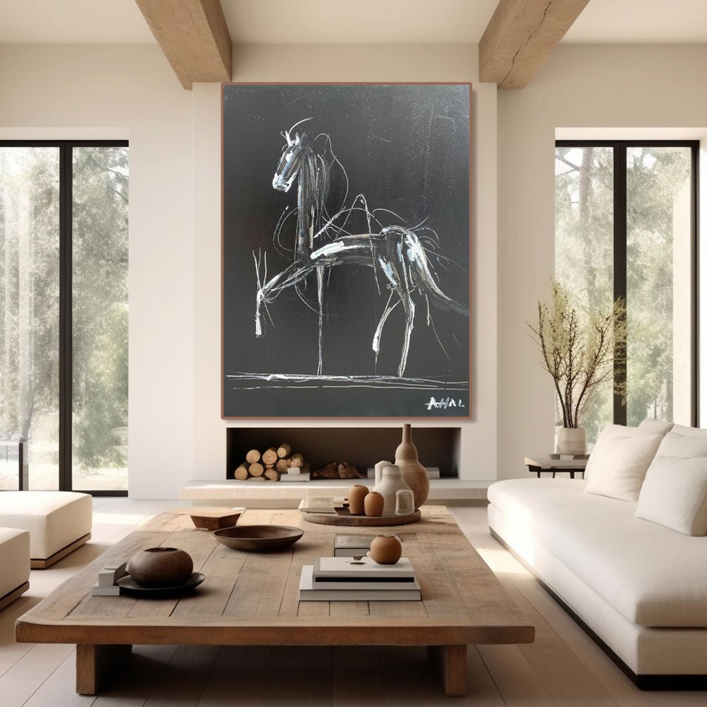 Abstract Painting "Caballo Misterioso” - nukeart