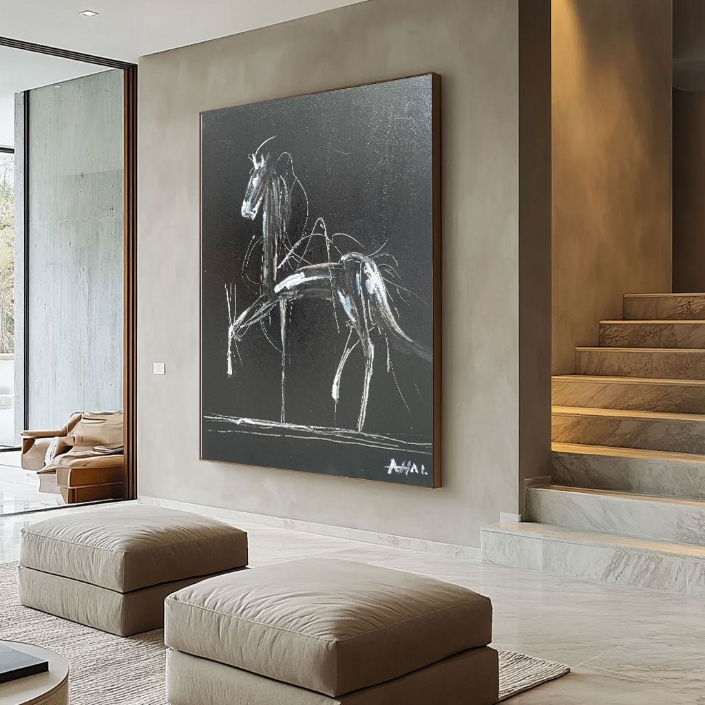 Abstract Painting "Caballo Misterioso” - nukeart