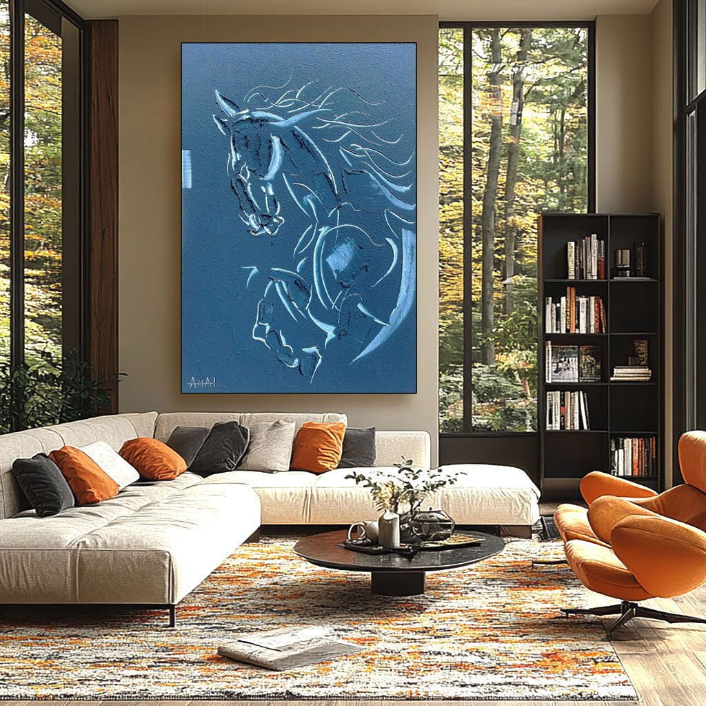 Abstract Painting "Caballo Soñado” - nukeart
