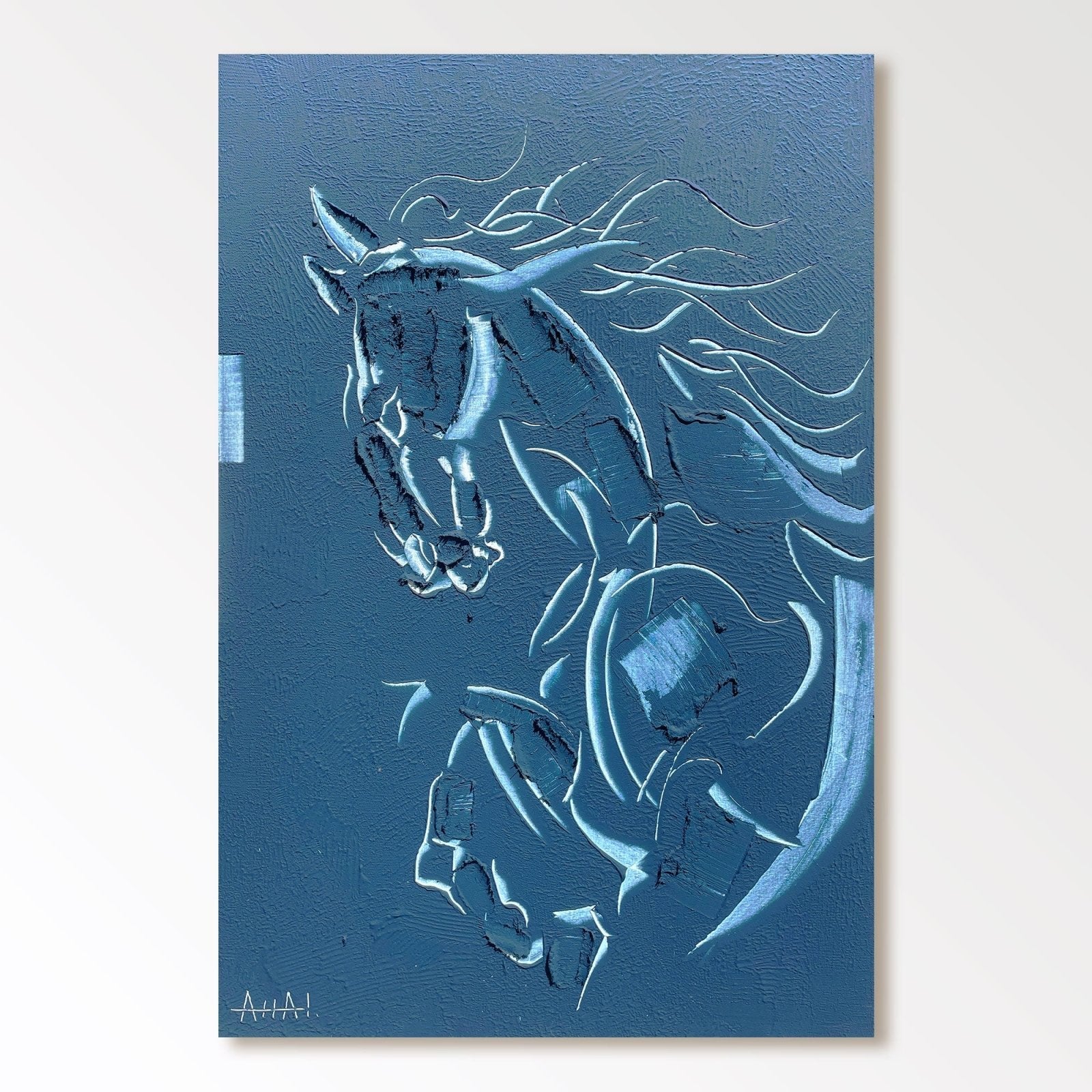 Abstract Painting "Caballo Soñado” - nukeart