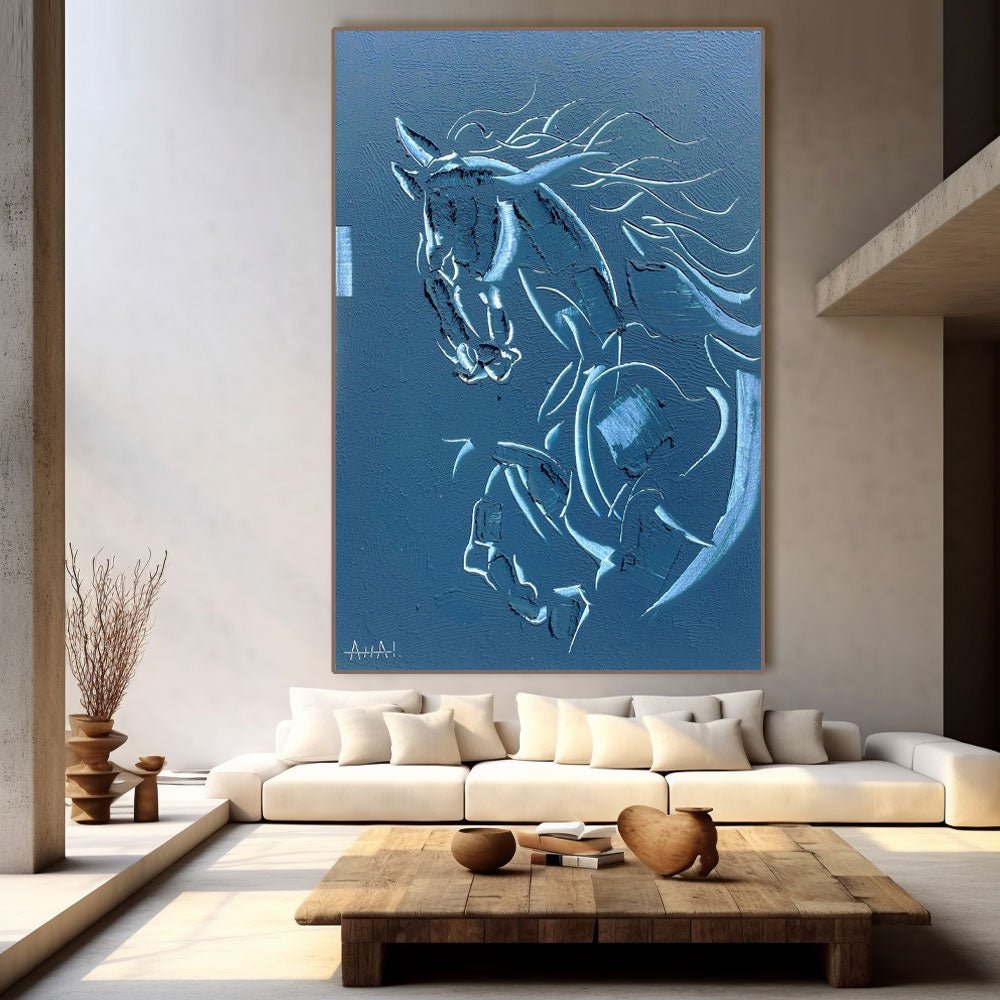 Abstract Painting "Caballo Soñado” - nukeart
