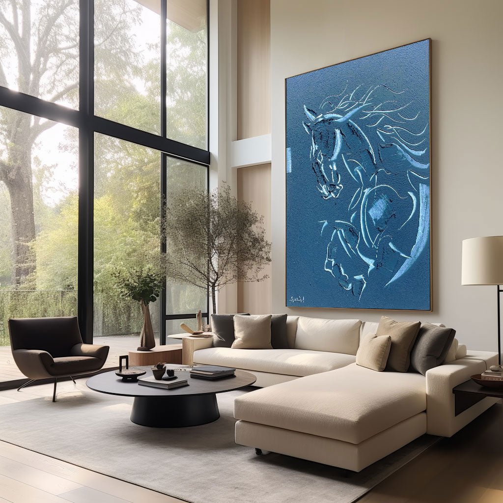 Abstract Painting "Caballo Soñado” - nukeart