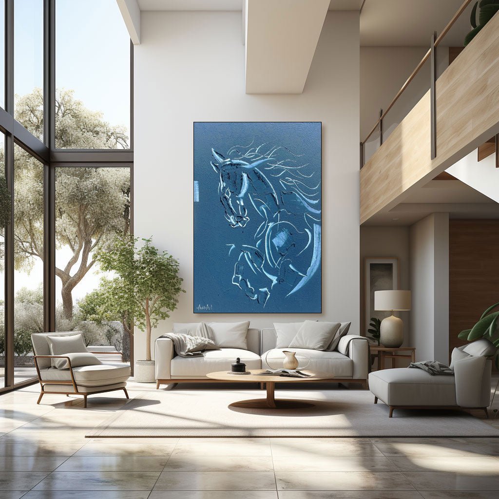 Abstract Painting "Caballo Soñado” - nukeart