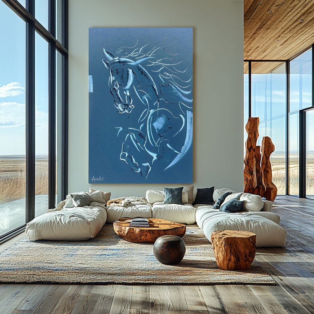 Abstract Painting "Caballo Soñado” - nukeart