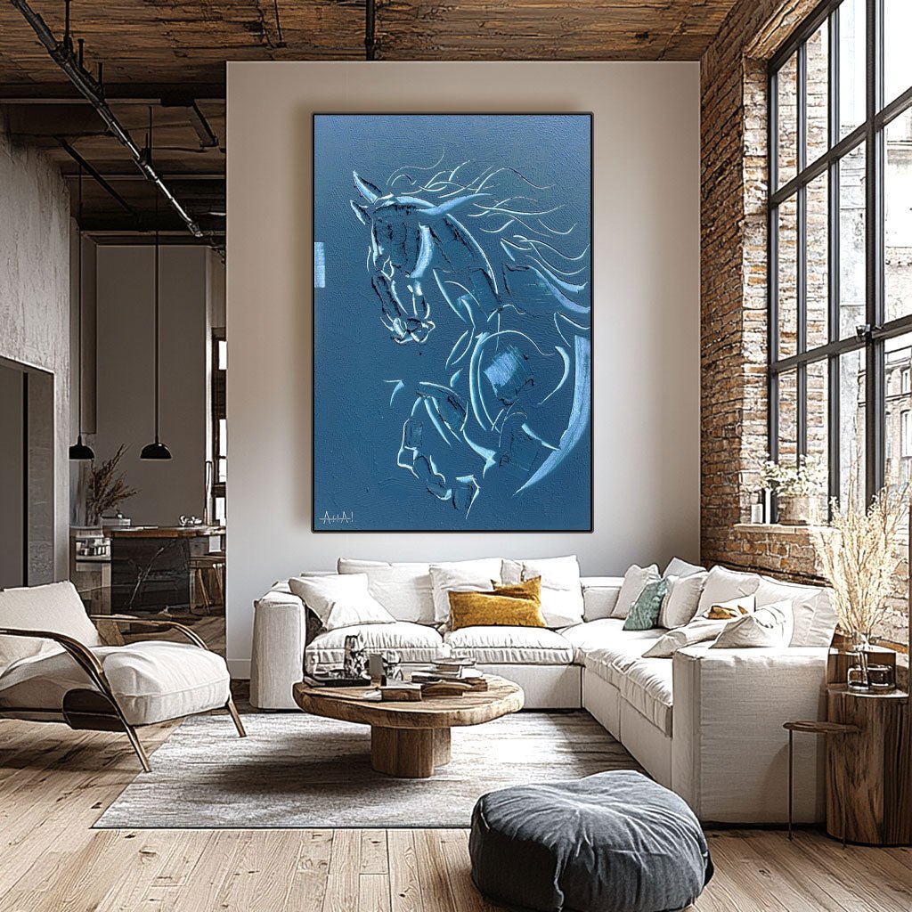 Abstract Painting "Caballo Soñado” - nukeart