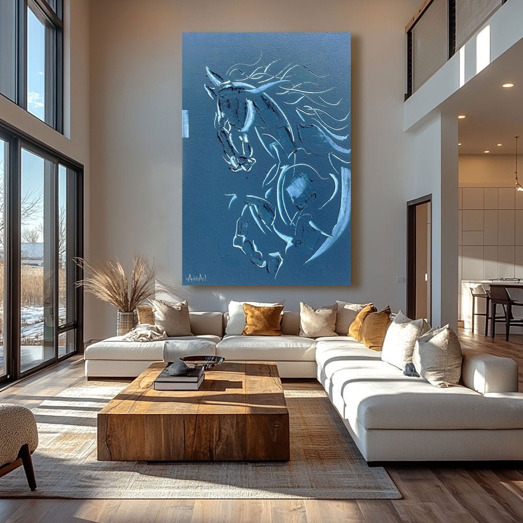 Abstract Painting "Caballo Soñado” - nukeart