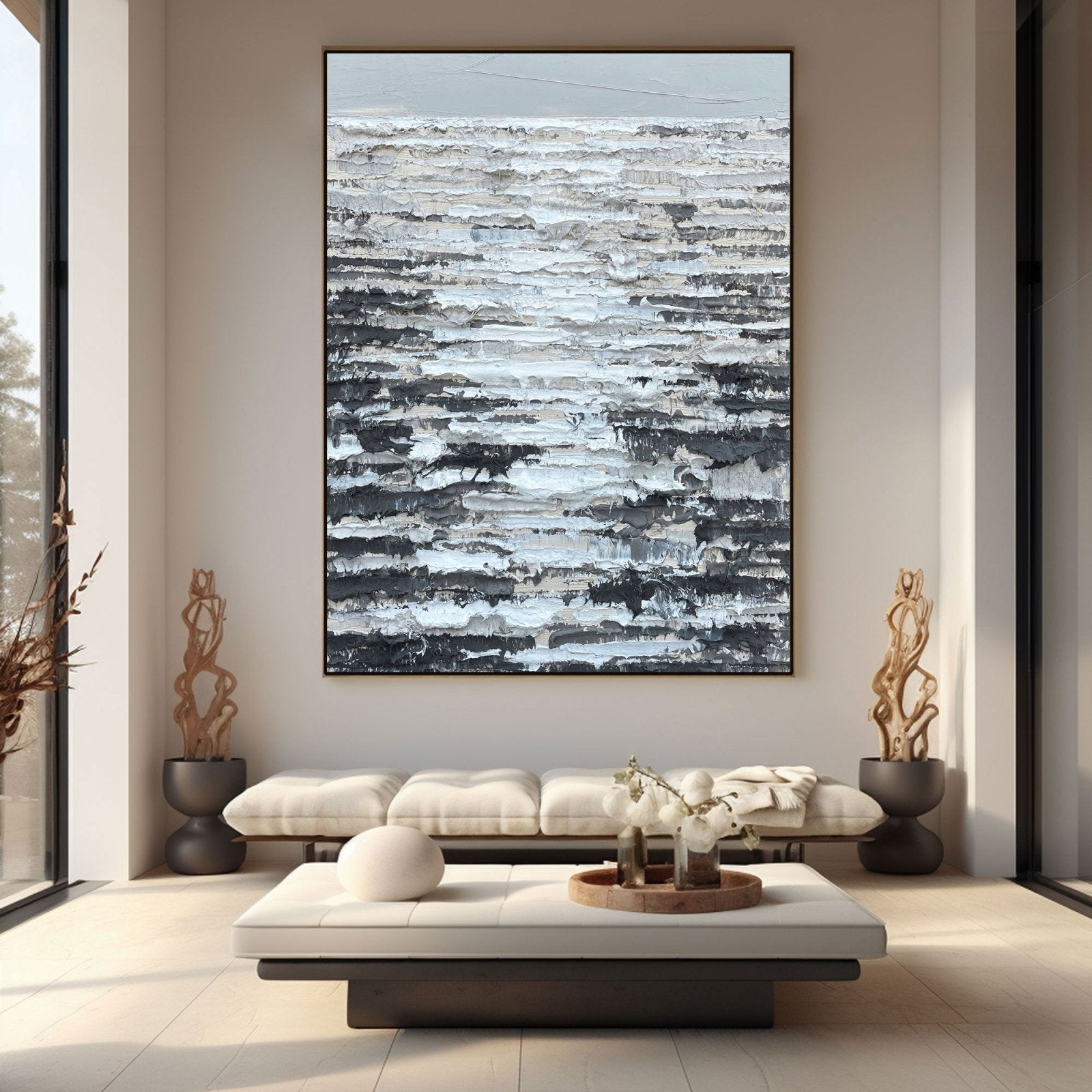Abstract Painting "Capas de Silencio” - nukeart