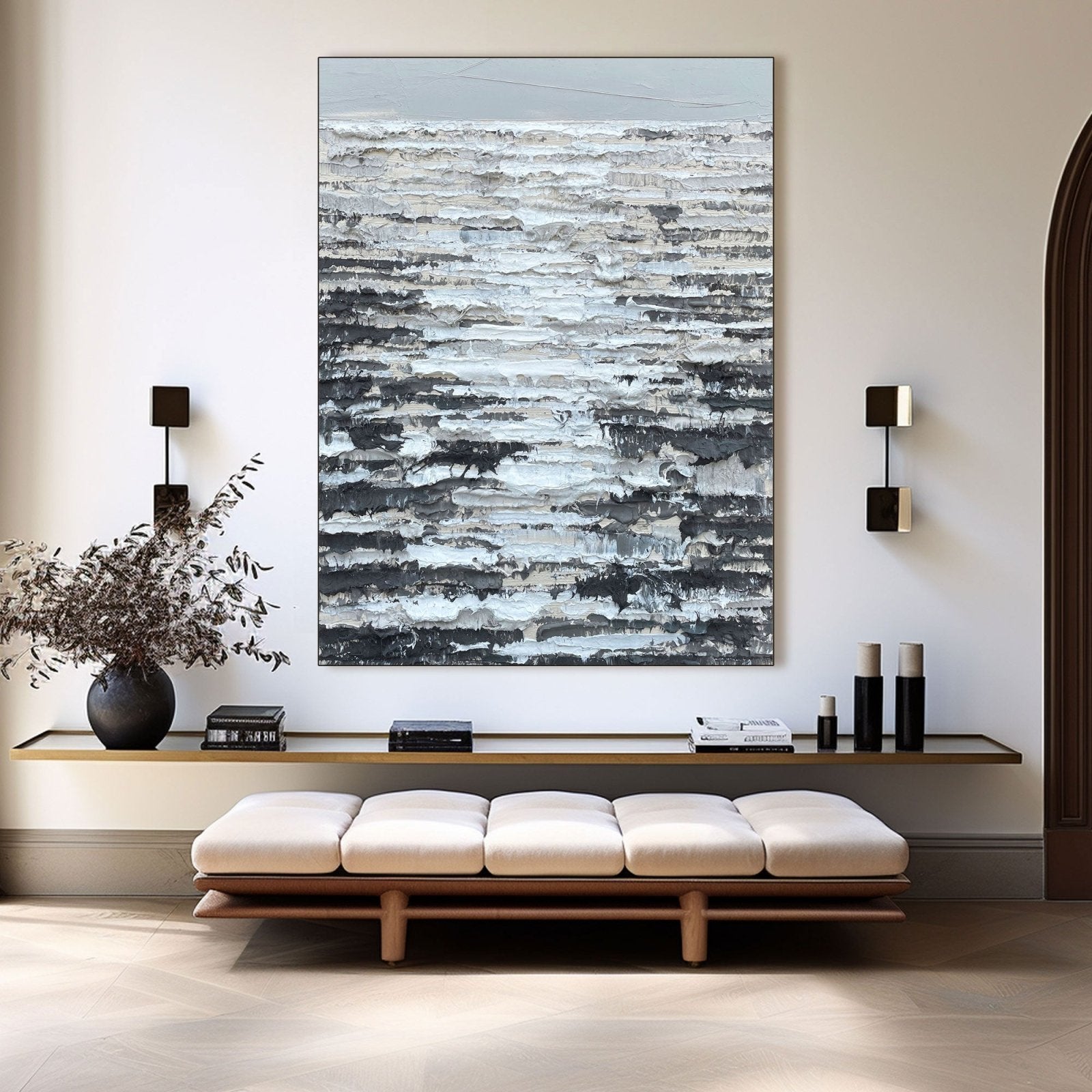 Abstract Painting "Capas de Silencio” - nukeart