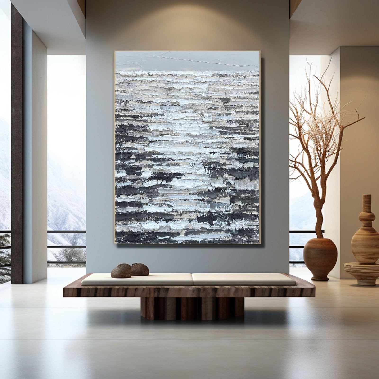 Abstract Painting "Capas de Silencio” - nukeart
