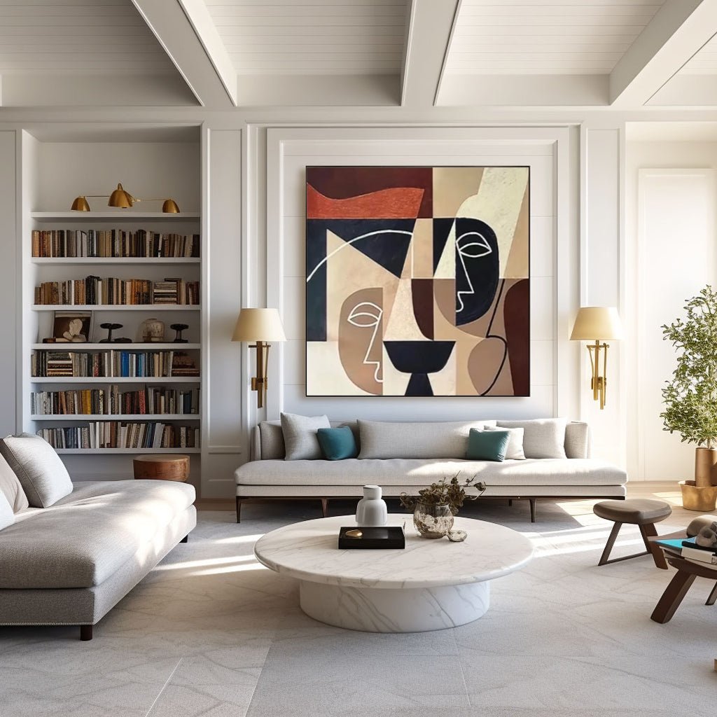 Abstract Painting "Caras Enigmáticas” - nukeart