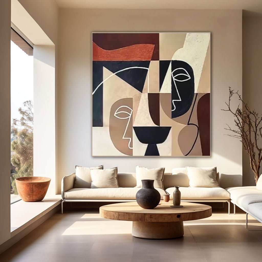 Abstract Painting "Caras Enigmáticas” - nukeart
