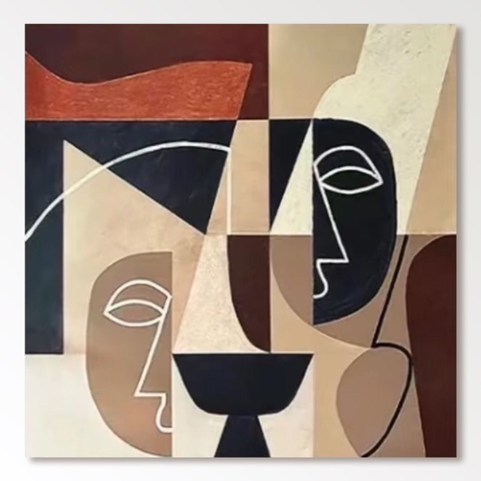 Abstract Painting "Caras Enigmáticas” - nukeart