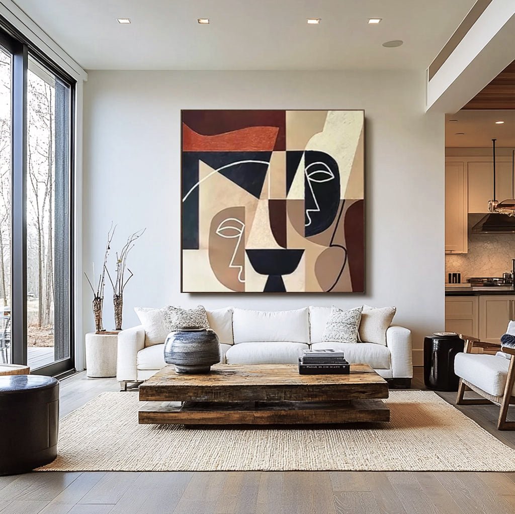 Abstract Painting "Caras Enigmáticas” - nukeart