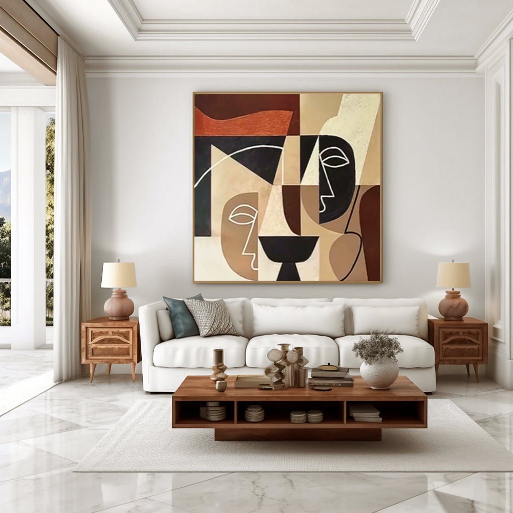 Abstract Painting "Caras Enigmáticas” - nukeart