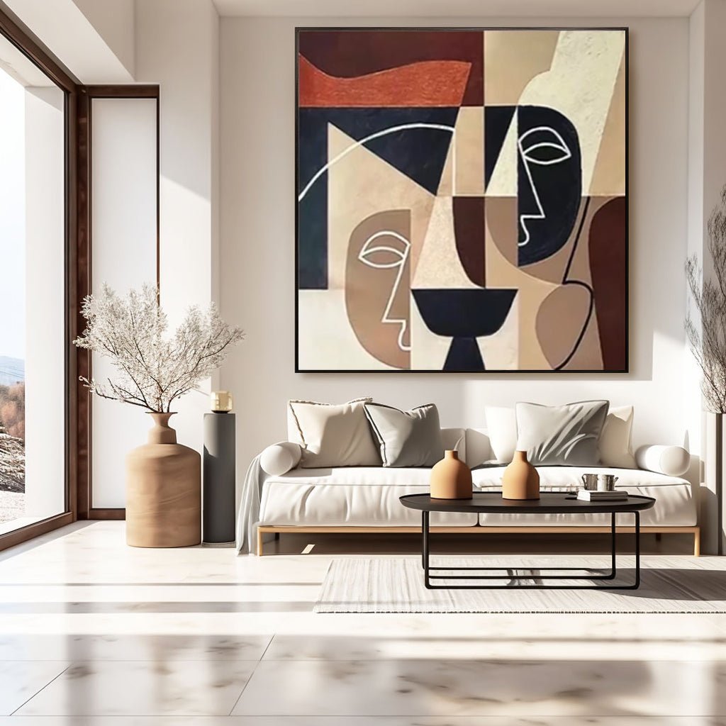 Abstract Painting "Caras Enigmáticas” - nukeart