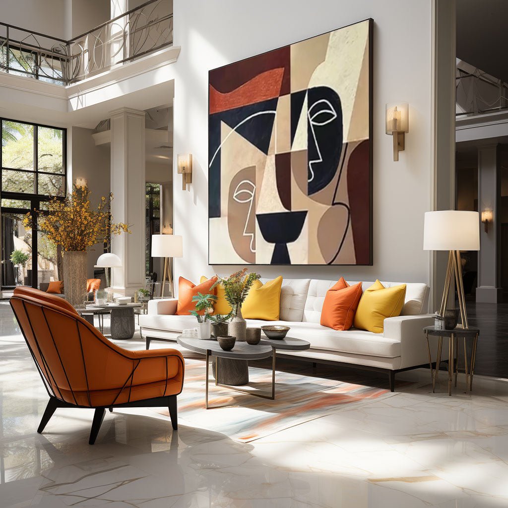 Abstract Painting "Caras Enigmáticas” - nukeart
