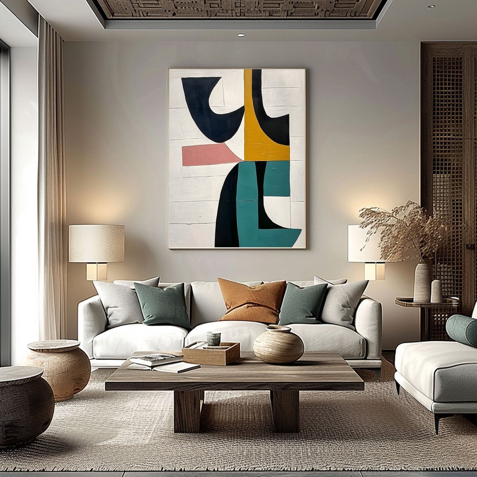 Abstract Painting "Coexistencia de Colores" - nukeart