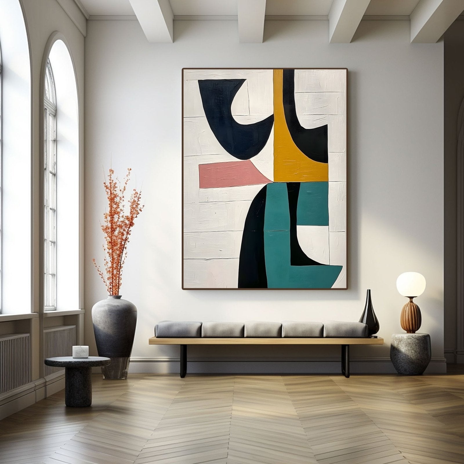 Abstract Painting "Coexistencia de Colores" - nukeart
