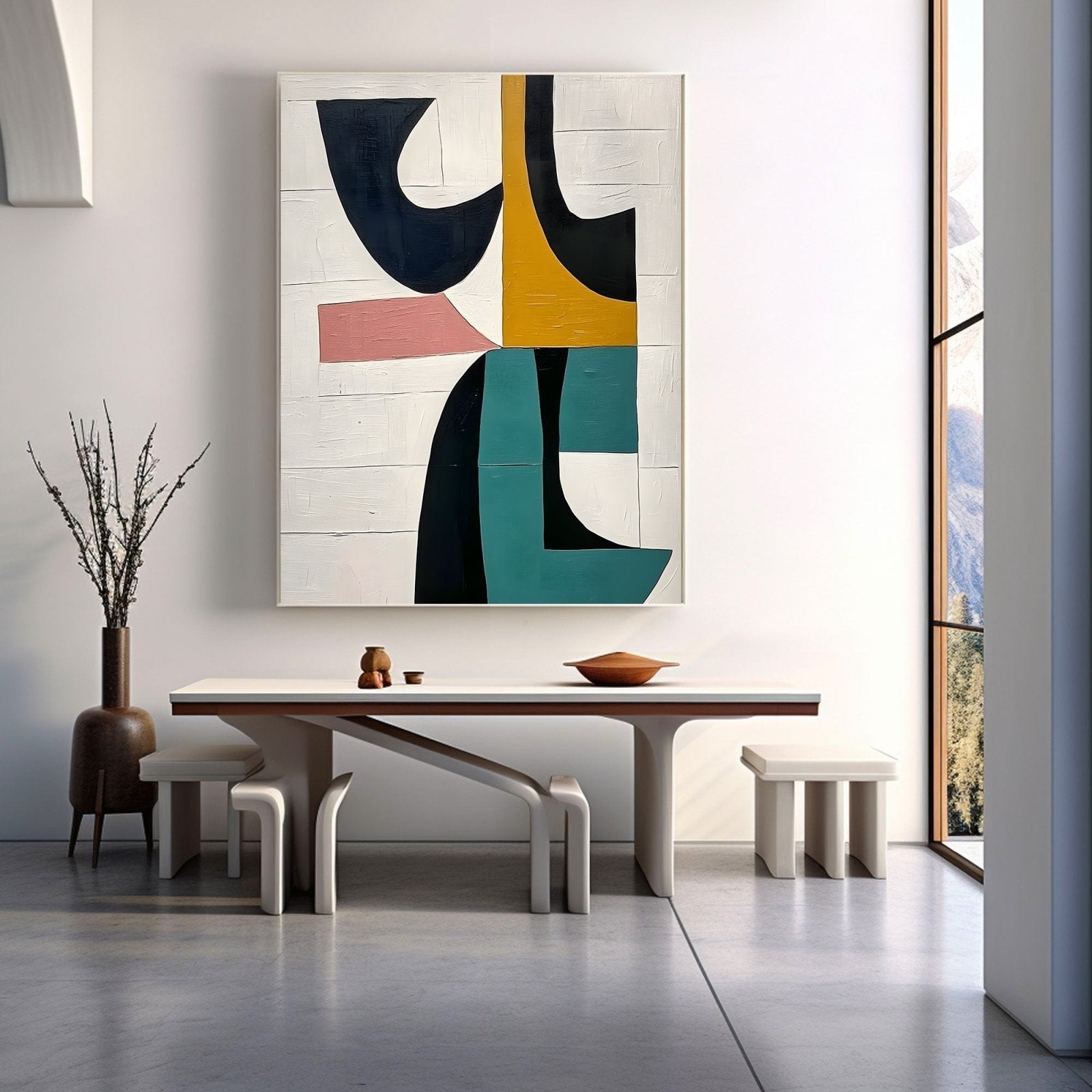 Abstract Painting "Coexistencia de Colores" - nukeart