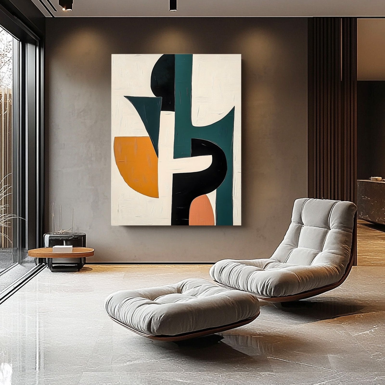 Abstract Painting "Coexistencia Geométrica" - nukeart