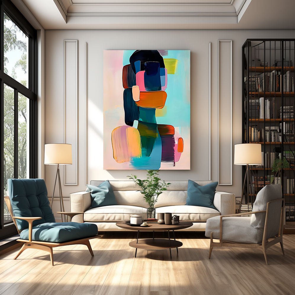 Abstract Painting "Composición Colorida” - nukeart