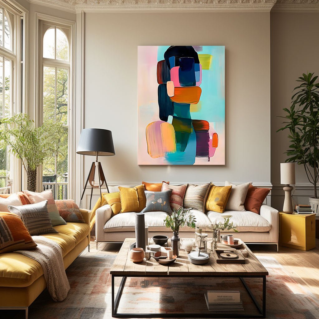 Abstract Painting "Composición Colorida” - nukeart