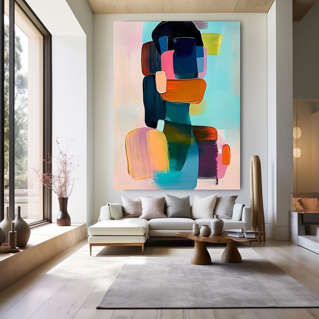 Abstract Painting "Composición Colorida” - nukeart