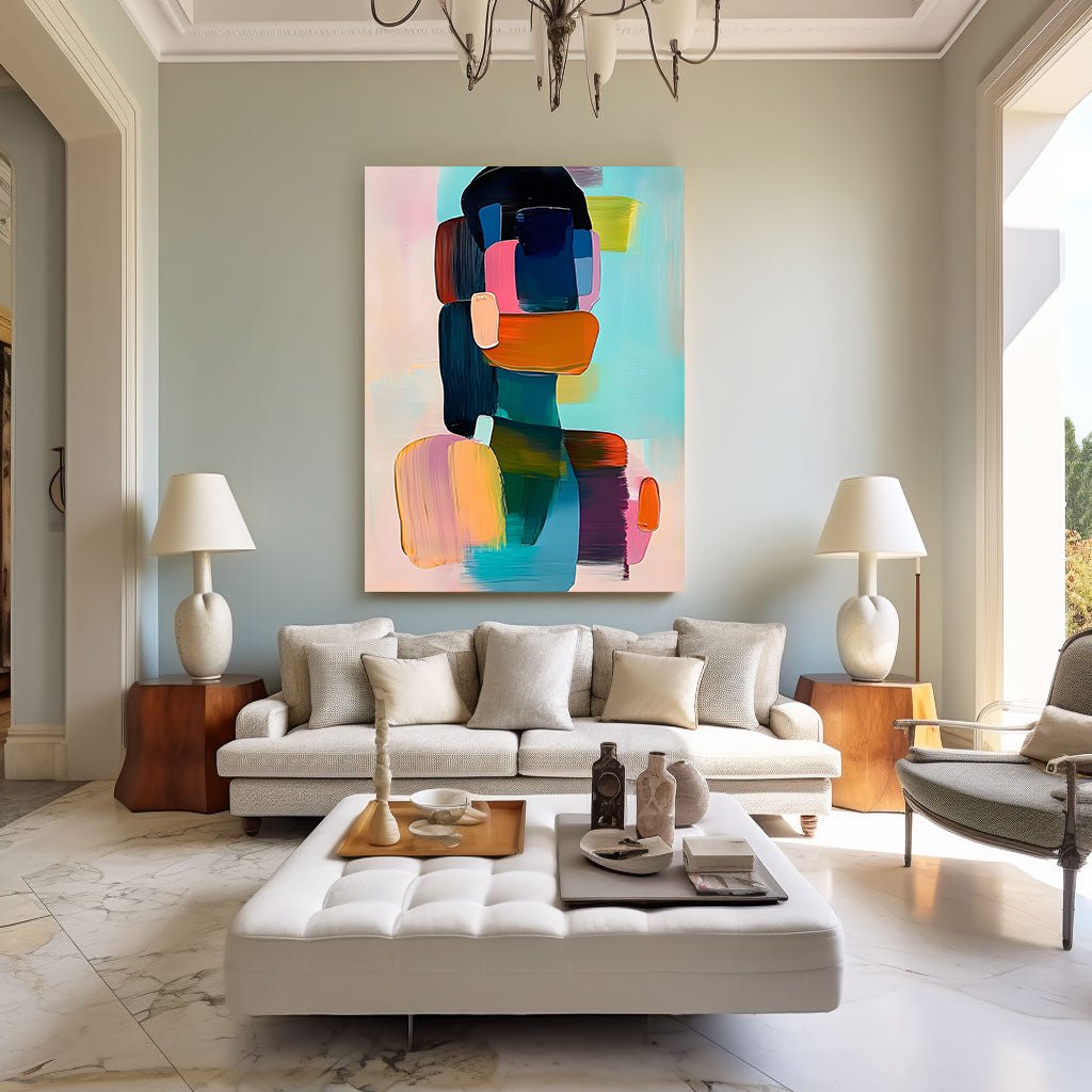 Abstract Painting "Composición Colorida” - nukeart