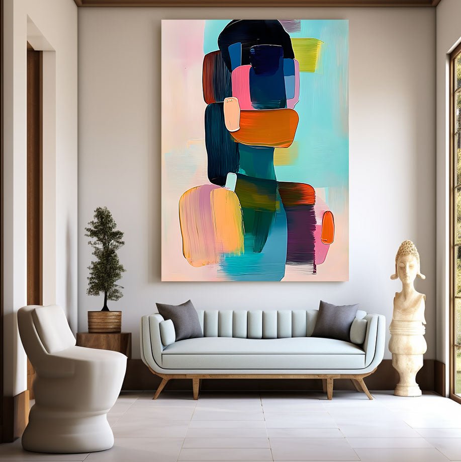 Abstract Painting "Composición Colorida” - nukeart
