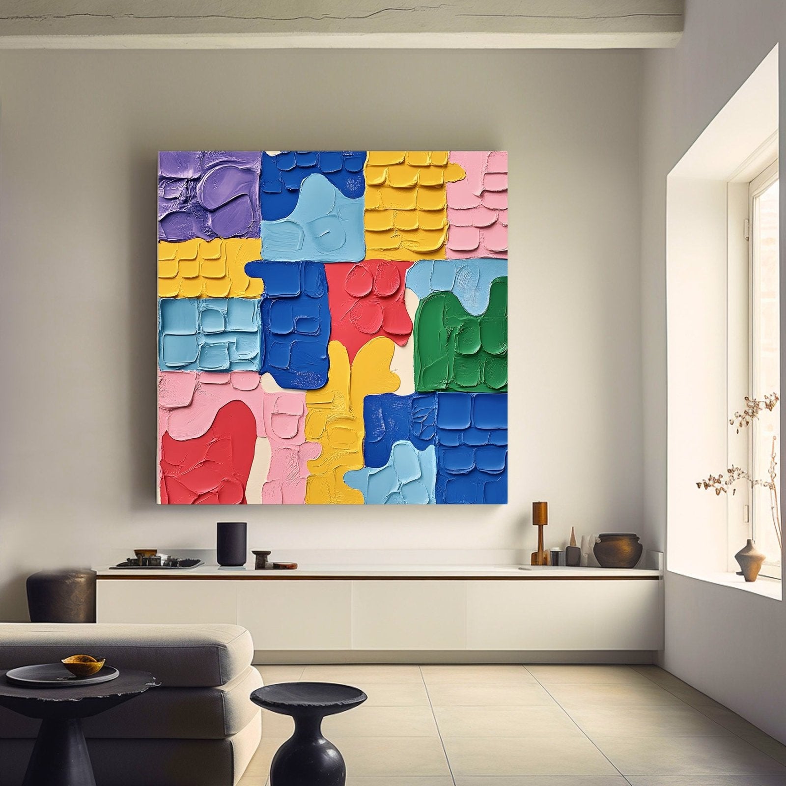 Abstract Painting "Confluencia de Formas” - nukeart