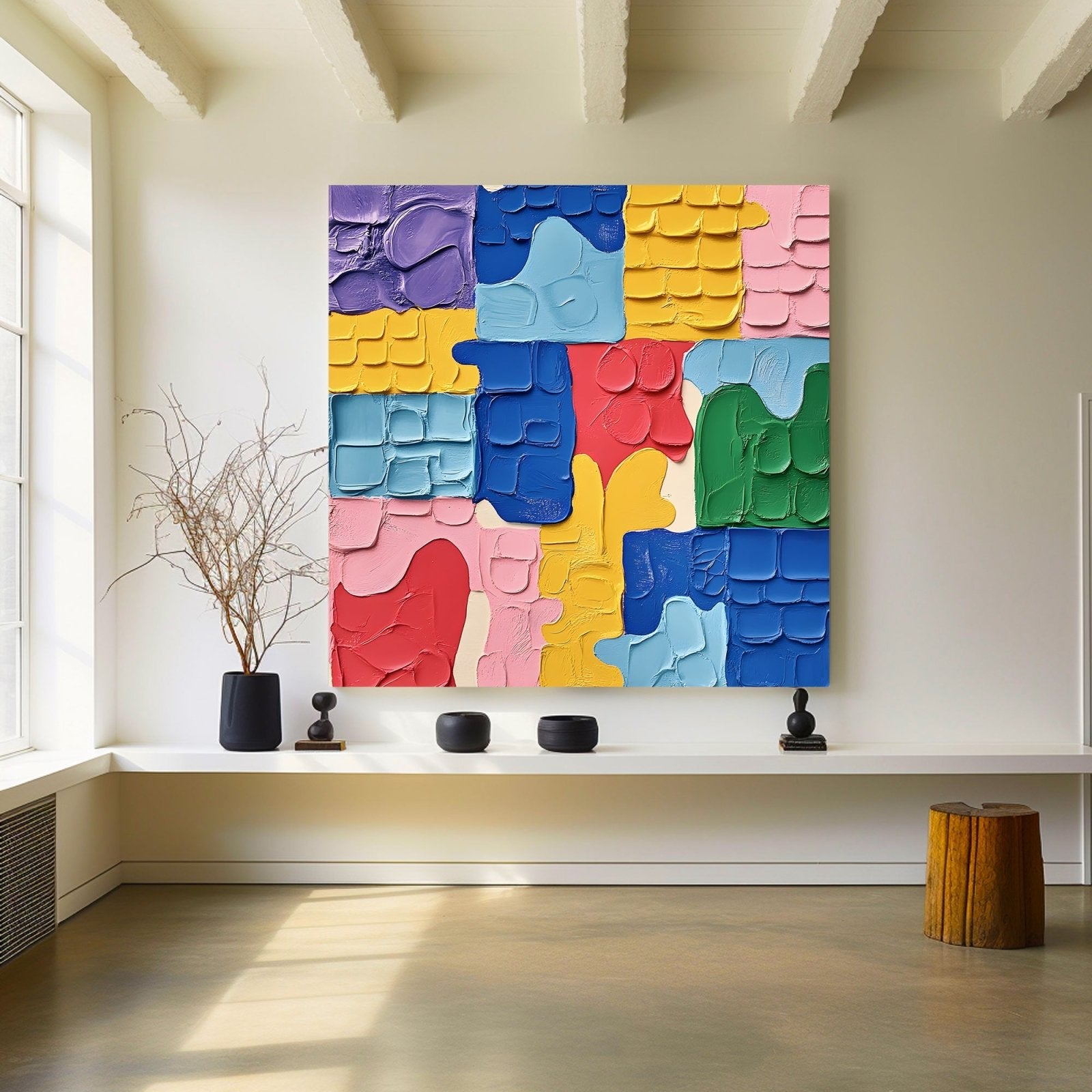 Abstract Painting "Confluencia de Formas” - nukeart