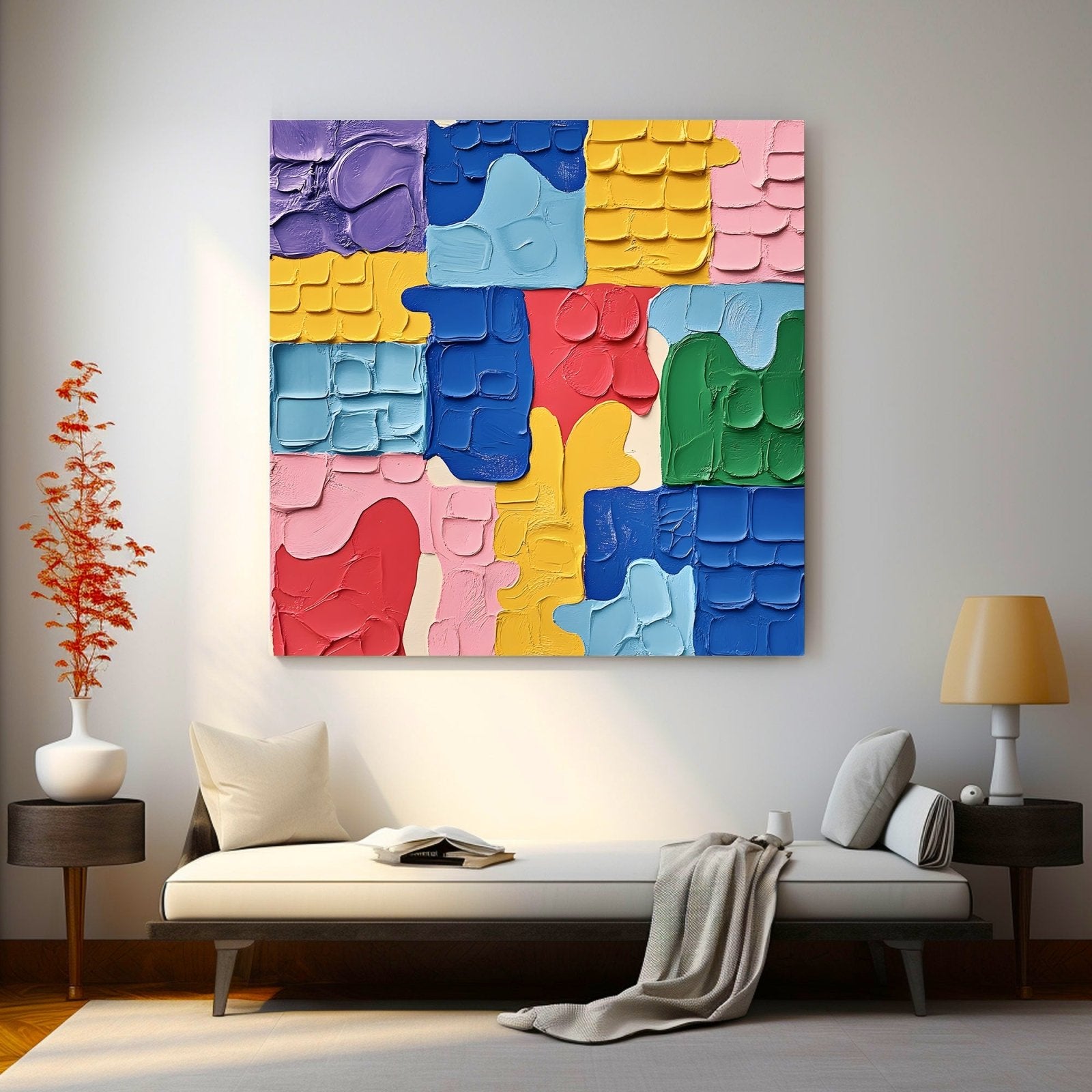 Abstract Painting "Confluencia de Formas” - nukeart