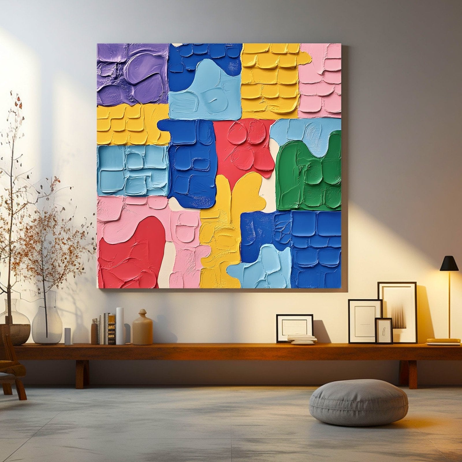 Abstract Painting "Confluencia de Formas” - nukeart