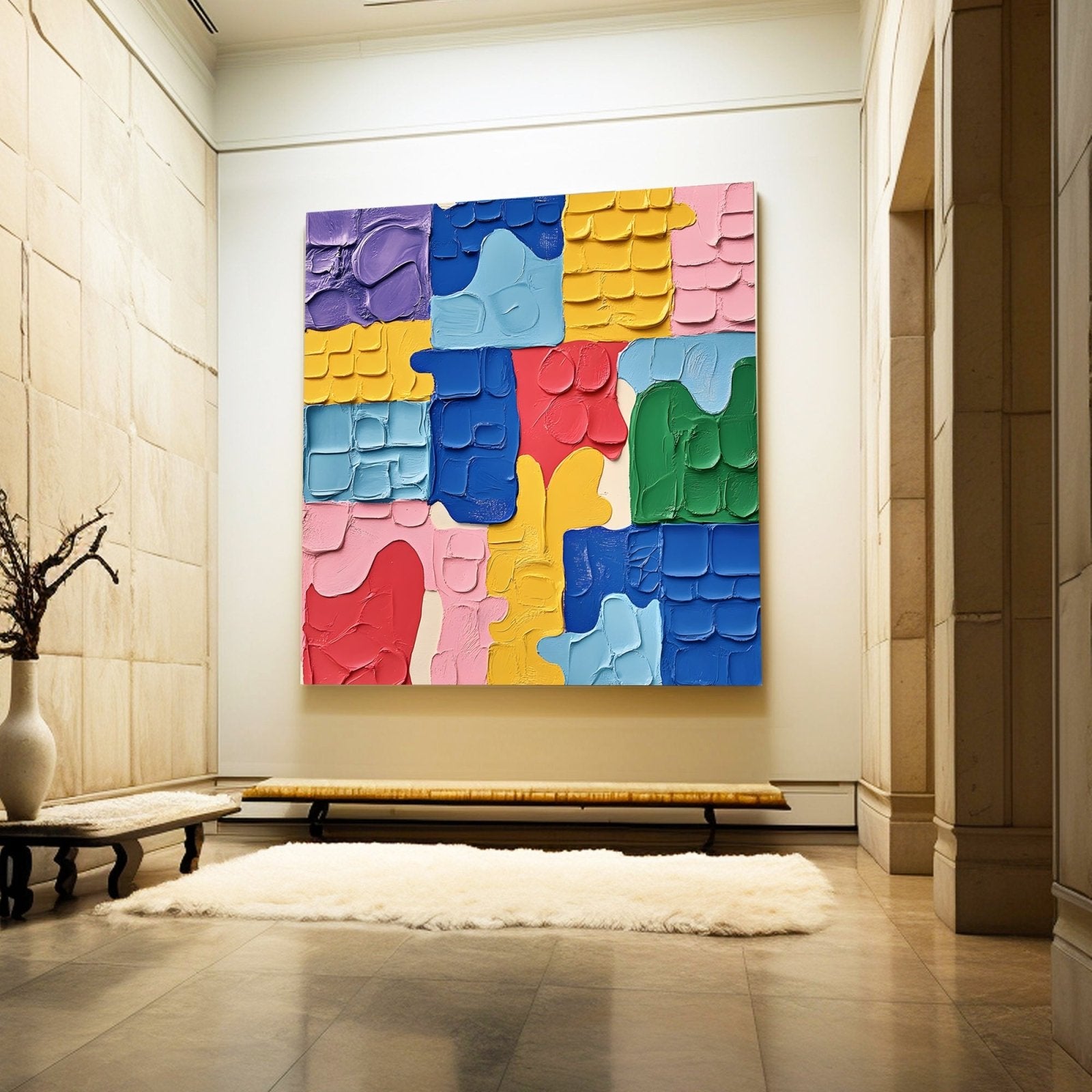 Abstract Painting "Confluencia de Formas” - nukeart