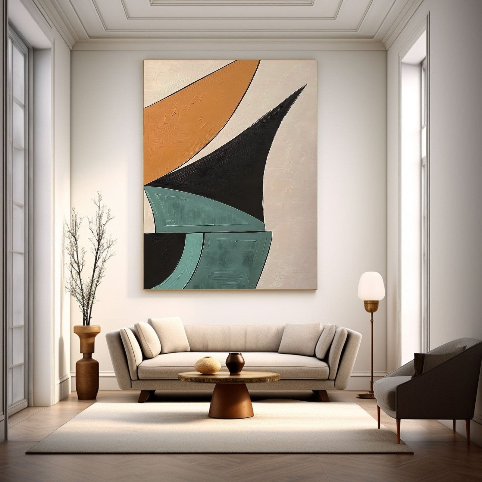 Abstract Painting "Confluencia Geométrica" - nukeart
