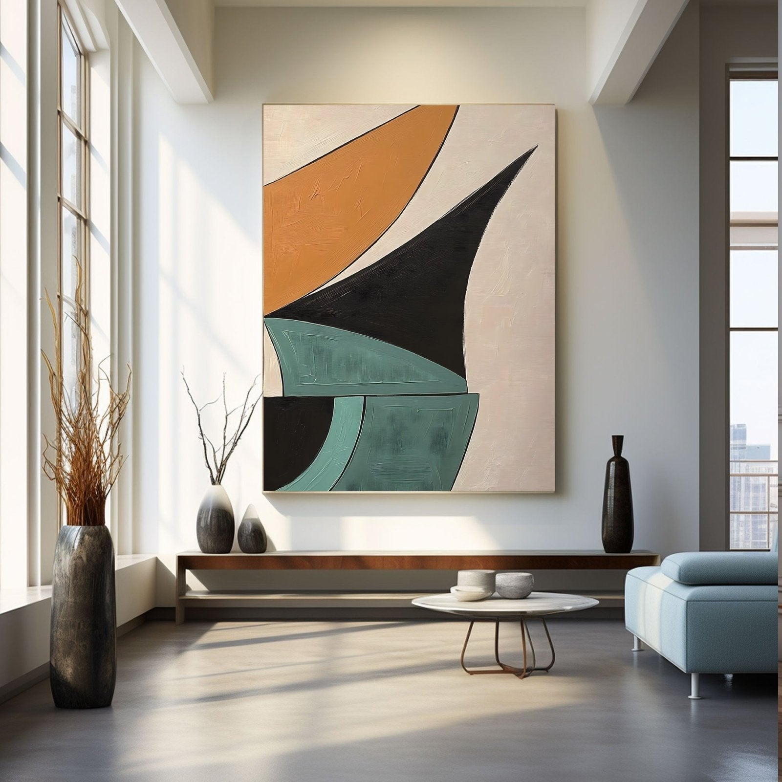 Abstract Painting "Confluencia Geométrica" - nukeart